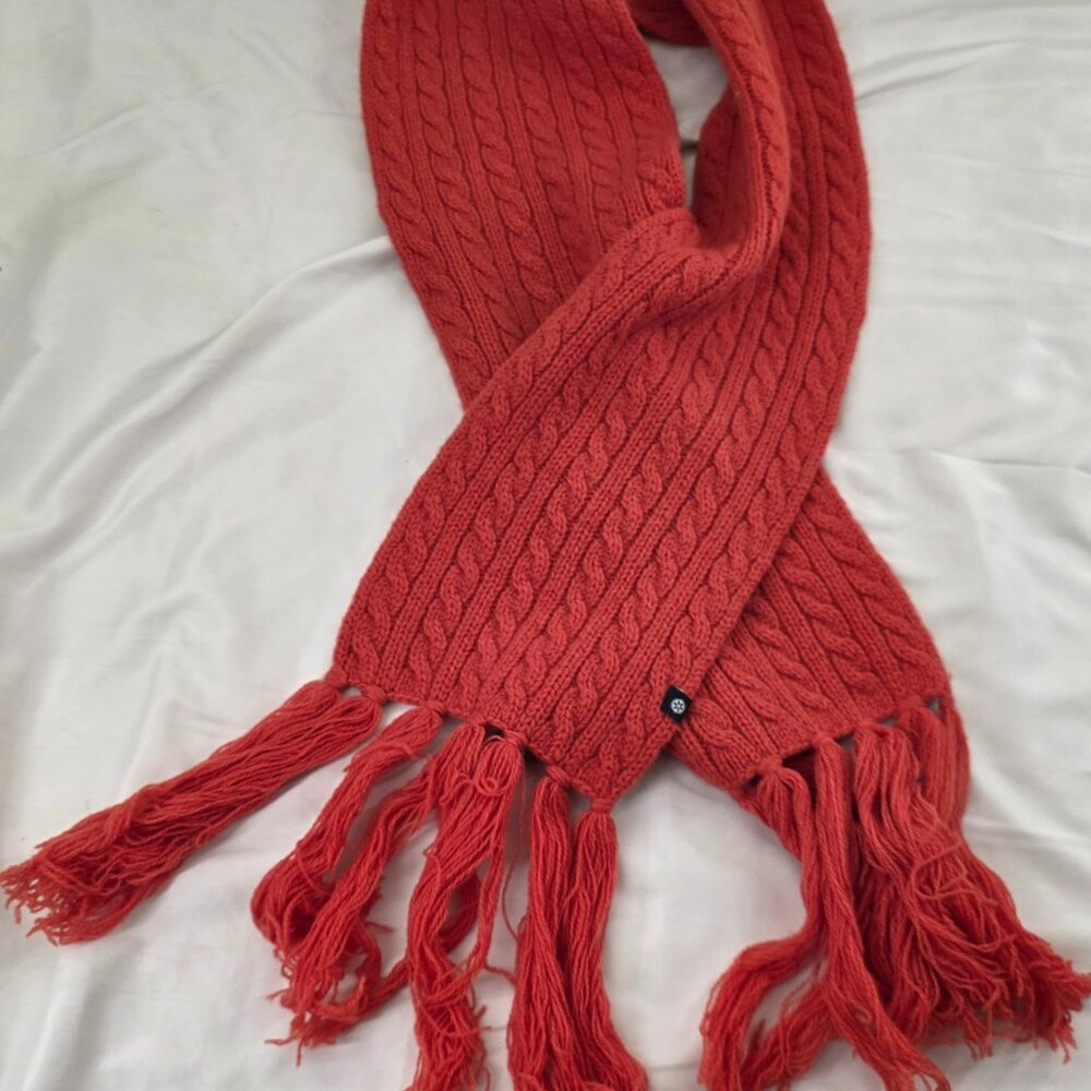 Gap Orange Knit Scarf O/S